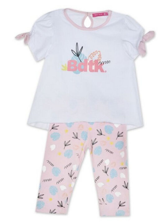 BodyTalk Kinderbekleidungsset mit Leggings Weiß 2 Stück