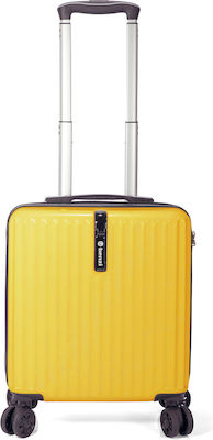 Benzi Cabin Travel Suitcase Yellow with 4 Wheels Height 44cm