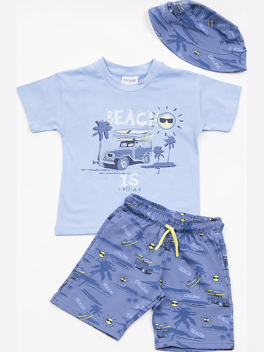 Trax Kids Clothing Set with Shorts Light Blue 3 Pieces