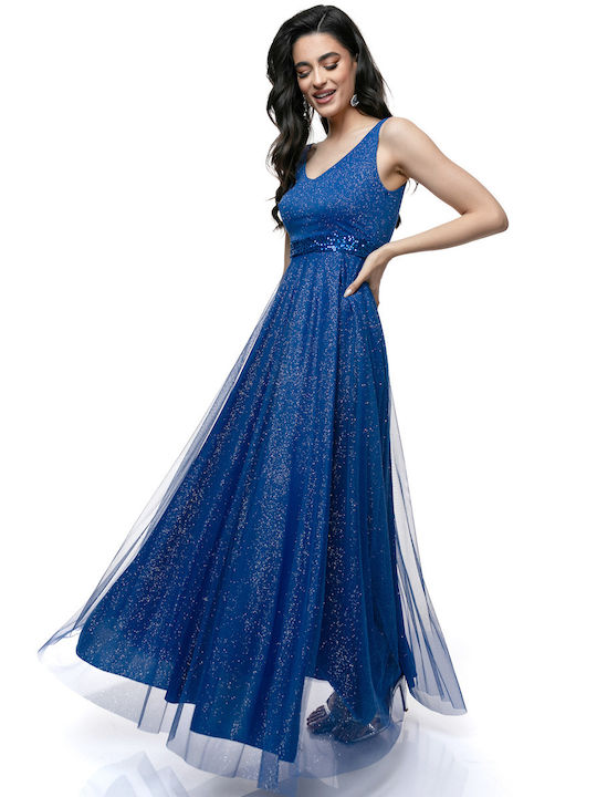 RichgirlBoudoir Maxi Evening Dress Blue