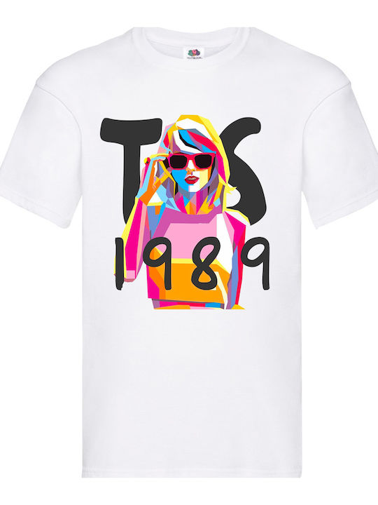 Fruit of the Loom Taylor Swift 1989 T-shirt Λευ...