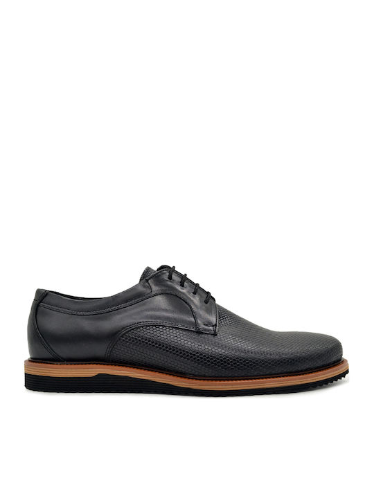 Leder Herren Freizeitschuhe Anatomisch Schwarz