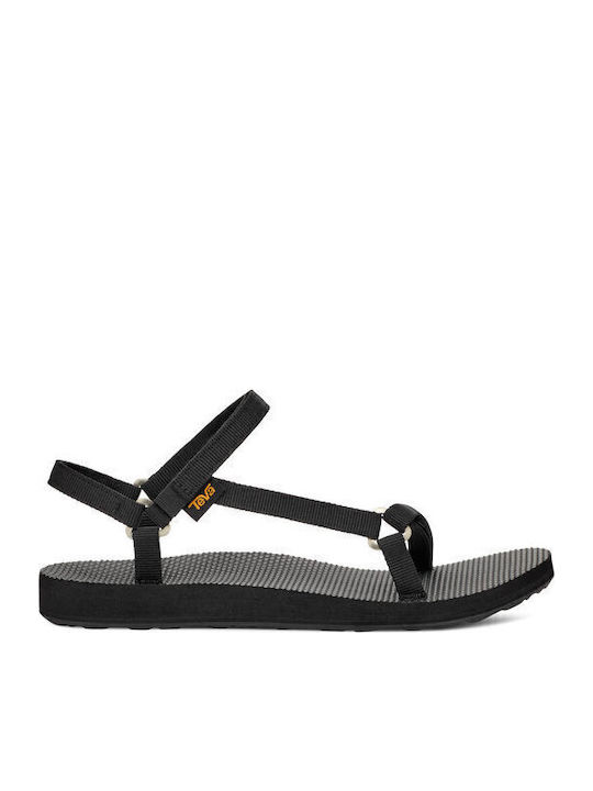 Women's Sporty Black Flat Sandals