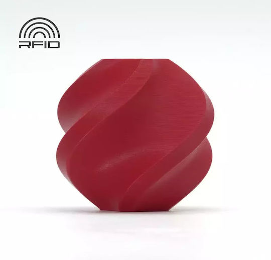 Bambu Lab PLA 3D Printer Filament 1.75mm Matte red 1kg A01-R4-1.75-1000-splfree 1τμχ (Refill)