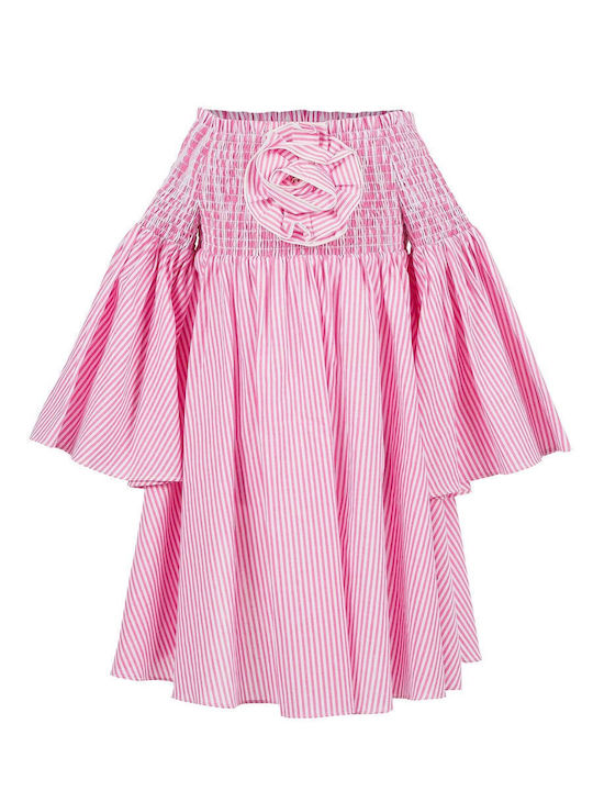 Twinset Kids Dress Striped Pink