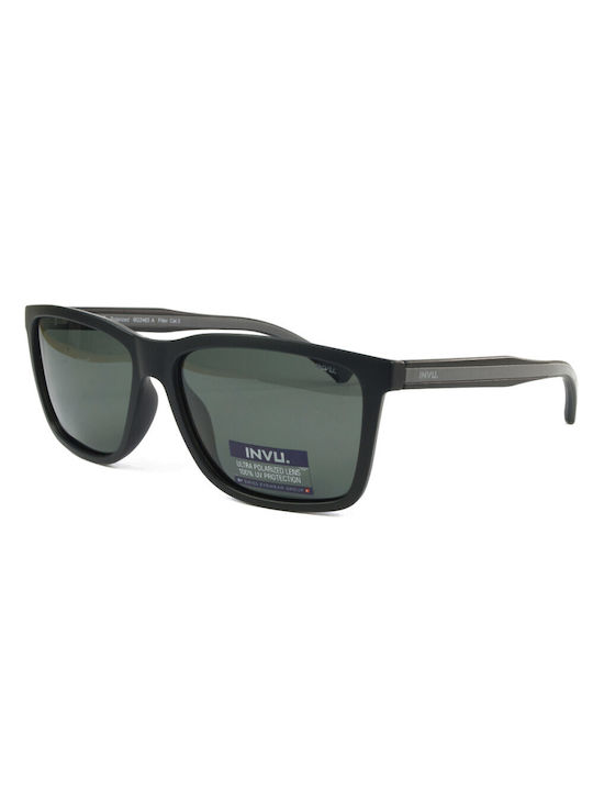 Invu Sonnenbrillen mit Schwarz Rahmen und Schwarz Linse IB22463A
