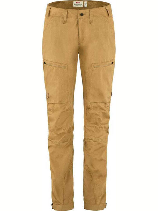 Fjallraven Abisko Lite Lang Hose Wandern Braun