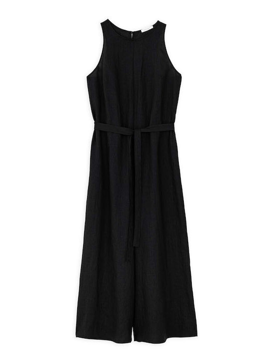 Philosophy Wear Damen Ärmellos Einteiler Anzug Black