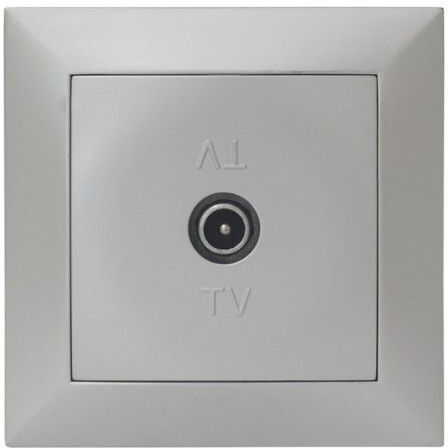 Adeleq TV-Buchse Terminal in Silber Farbe 15-0146