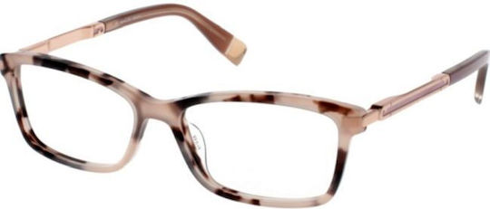 Plastic Eyeglass Frame Brown VFU669 0AGK