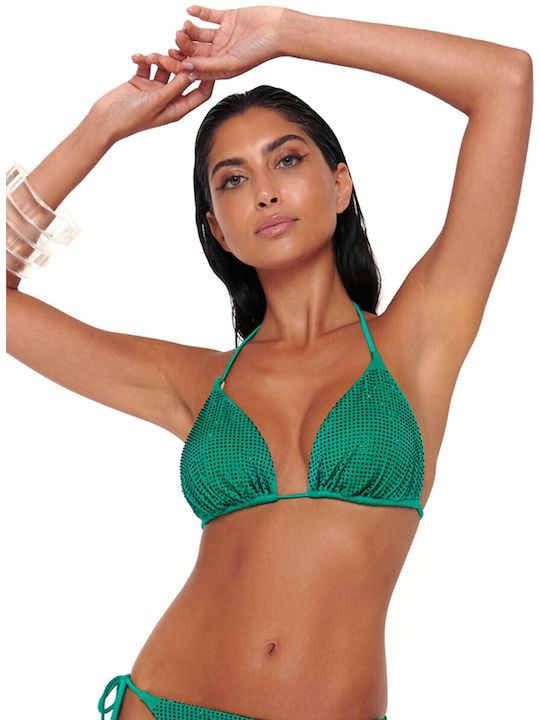 Bluepoint Triangle Bikini Top Green