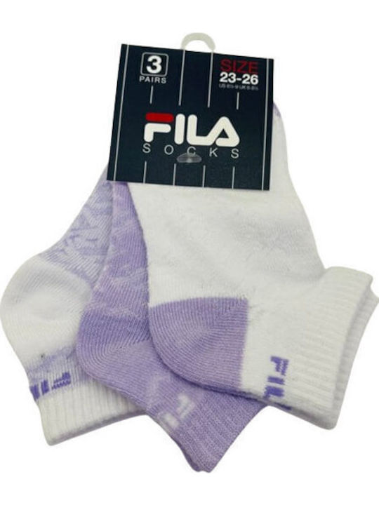 FILA Kinder Söckchen Invisible Lila 3 Paar