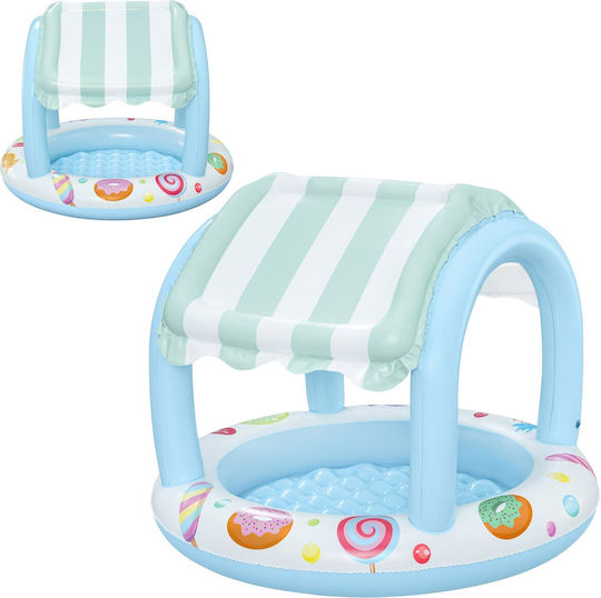 Bestway Piscină Rotundă Pentru Copii Din PVC Gonflabilă 34lt 104x84cm Albastră