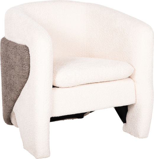 Πολυθρόνα Doper 68x72x76cm Λευκή