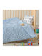 Kentia Baby Quilt aus Polyester Blue 110x140cm