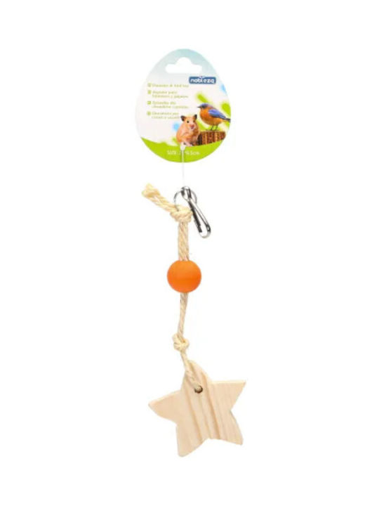 Nobleza Wooden Toy Hamster Birds 22x6,5cm Nobleza 2063545