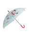 Disney Kids Curved Handle Umbrella Light Blue