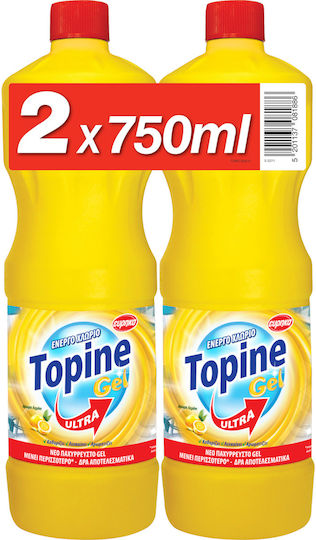 Topine Χλωρίνη σε Gel με Άρωμα Λεμόνι 750ml