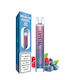SKE Crystal Einweg E-Zigarette 600 Züge Heidelbeeren Himbeeren ohne Nikotin 2ml Rot 1Stück