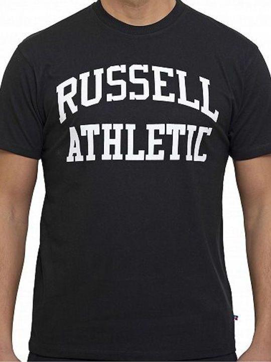 Russell Athletic Bărbați T-shirt Sportiv cu Mânecă Scurtă BLACK