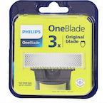 Philips OneBlade QP230/50 Ανταλλακτικό για Ξυριστικές Μηχανές 3 τμχ