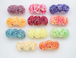 Haarbarrette mit Blume Ecru