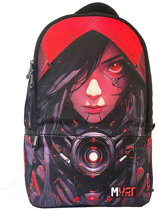 Backpack Bag Must Art Red Girl 1 Main compartment