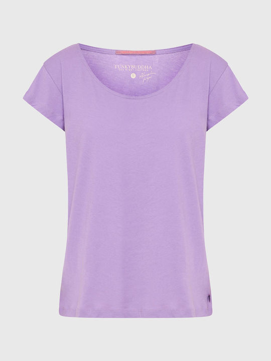 Funky Buddha Women's Athletic T-shirt Purple