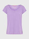 Funky Buddha Women's Athletic T-shirt Purple