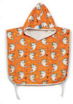 Tortue Kids Beach Poncho Sharks Orange