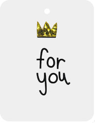 Gift Tag "You" Gold Crown Peskovoi