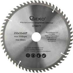 Geko Диск За Рязане На Дърво 250мм Geko Диск За Рязане На Дърво 250мм