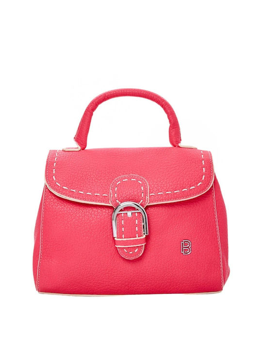 Bag to Bag Set Din piele Geantă de damă De umăr Fuchsia