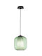Ondaluce Bonnie Pendant Light Green with Socket E27 22cm