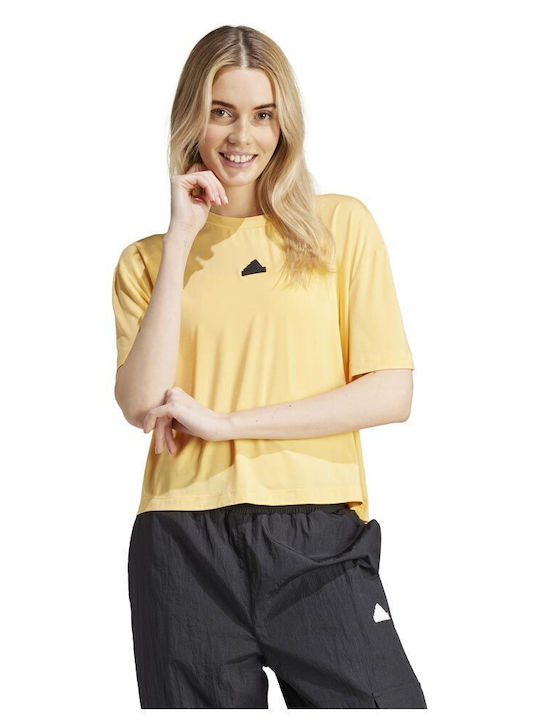 Adidas Frauen Kurzarm Bluse Stadt Escape lose Crop Tee Is0664