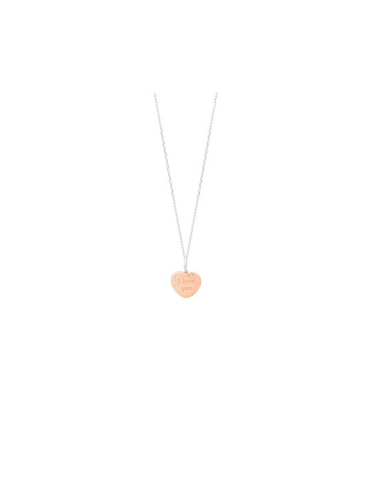 Secrecy Necklace from Pink Gold Plated Silver