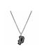 Police Necklace from Steel Black S14WA08P