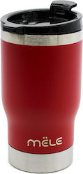 Mele Glass Thermos Red 360ml