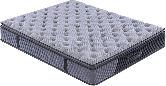 Cosmostrom Lusso Grey Queen Ergonomic Mattress 160x210x30cm with Independent Springs