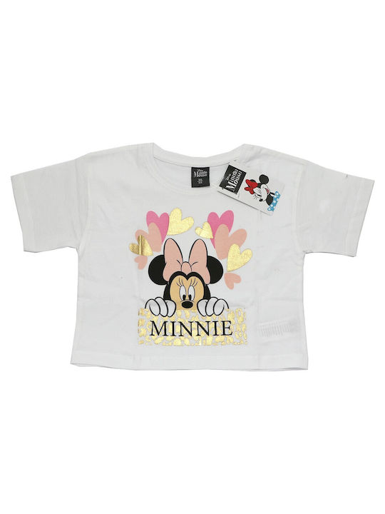 Disney Kids Blouse Short Sleeve White