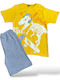 Kids' Set with Shorts Summer 2pcs Yellow