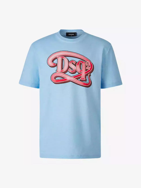 Dsquared2 Ανδρικό T-shirt Κοντομάνικο Light Blue