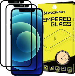 Wozinsky Full Face Tempered Glass 0.3mm 2 Pieces Black (iPhone 12 / 12 Pro) Wozinsky Full Face Tempered Glass 0.3mm 2 Pieces Black (iPhone 12 / 12 Pro)
