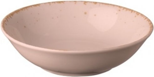 Lukanda Servierschüssel Rund aus Porzellan Rosa mit Durchmesser 14cm 6Stück