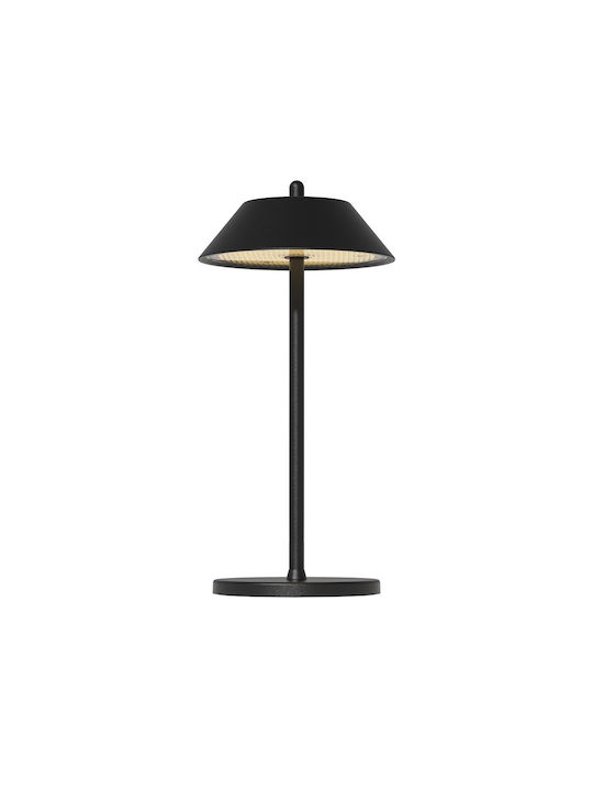 Ready Metal Table Lamp LED with Black Shade and Base