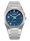 D1 Milano Herrenuhr 41.5mm Batterie mit Silber Metallarmband