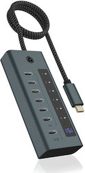 Icy Box USB Hub 7 Θυρών (USB-C) IB-HUB1457-C31 Icy Box USB Hub 7 Θυρών (USB-C) IB-HUB1457-C31