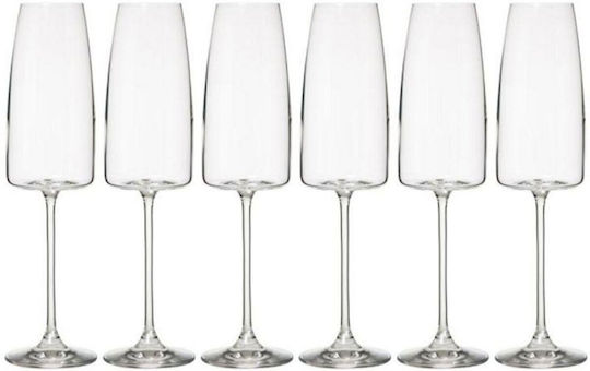 Secret de Gourmet Set of Glasses Champagne / Water made of Crystal Stemmed 340ml 6pcs