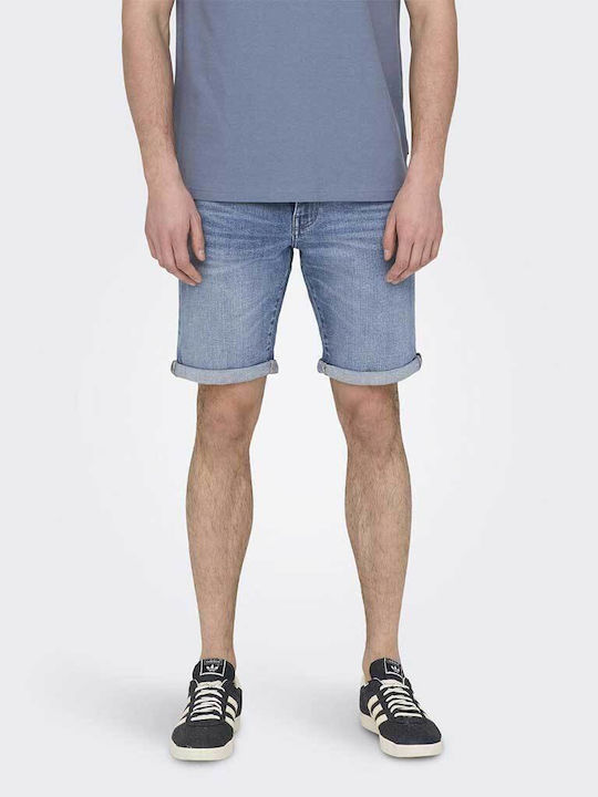 Αθλητική Ανδρική Βερμούδα Light Blue