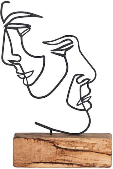 Aberto Design Διακοσμητικό Χώρου από Μέταλλο 17x3.5x38cm